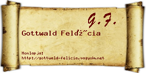 Gottwald Felícia névjegykártya