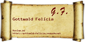 Gottwald Felícia névjegykártya