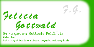 felicia gottwald business card
